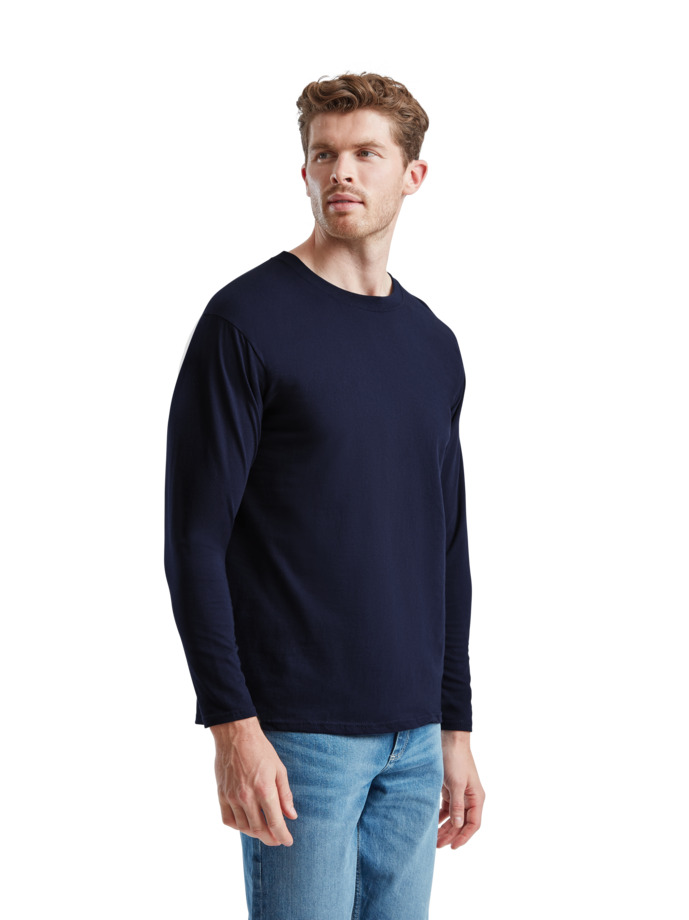 Μακρυμάνικο T-Shirt 61-038-0 Fruit of the Loom Deep Navy