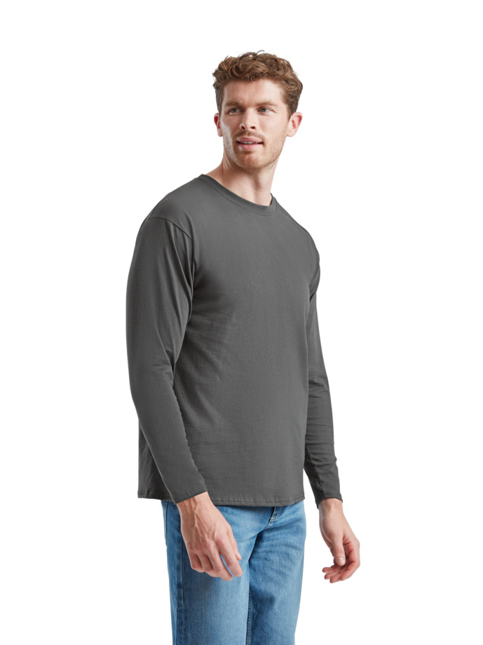 Μακρυμάνικο T-Shirt 61-038-0 Fruit of the Loom Light Graphite