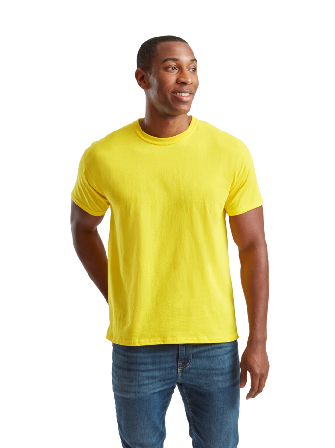 Ανδρικό T-Shirt 61-082-0 Fruit of the Loom Yellow