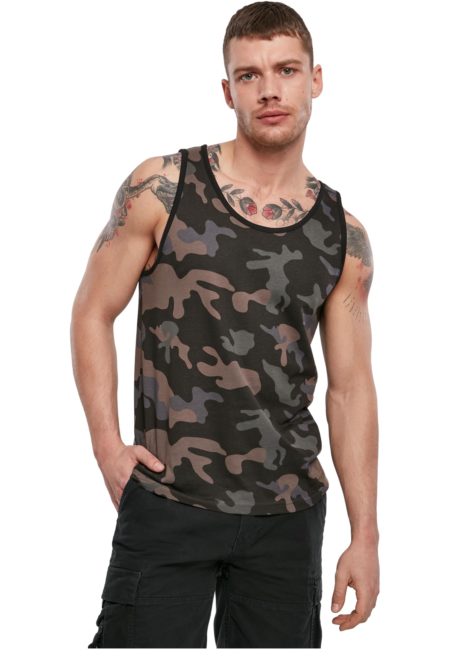 Αμάνικο T-Shirt Tank Top Brandit BD4210 dark camo