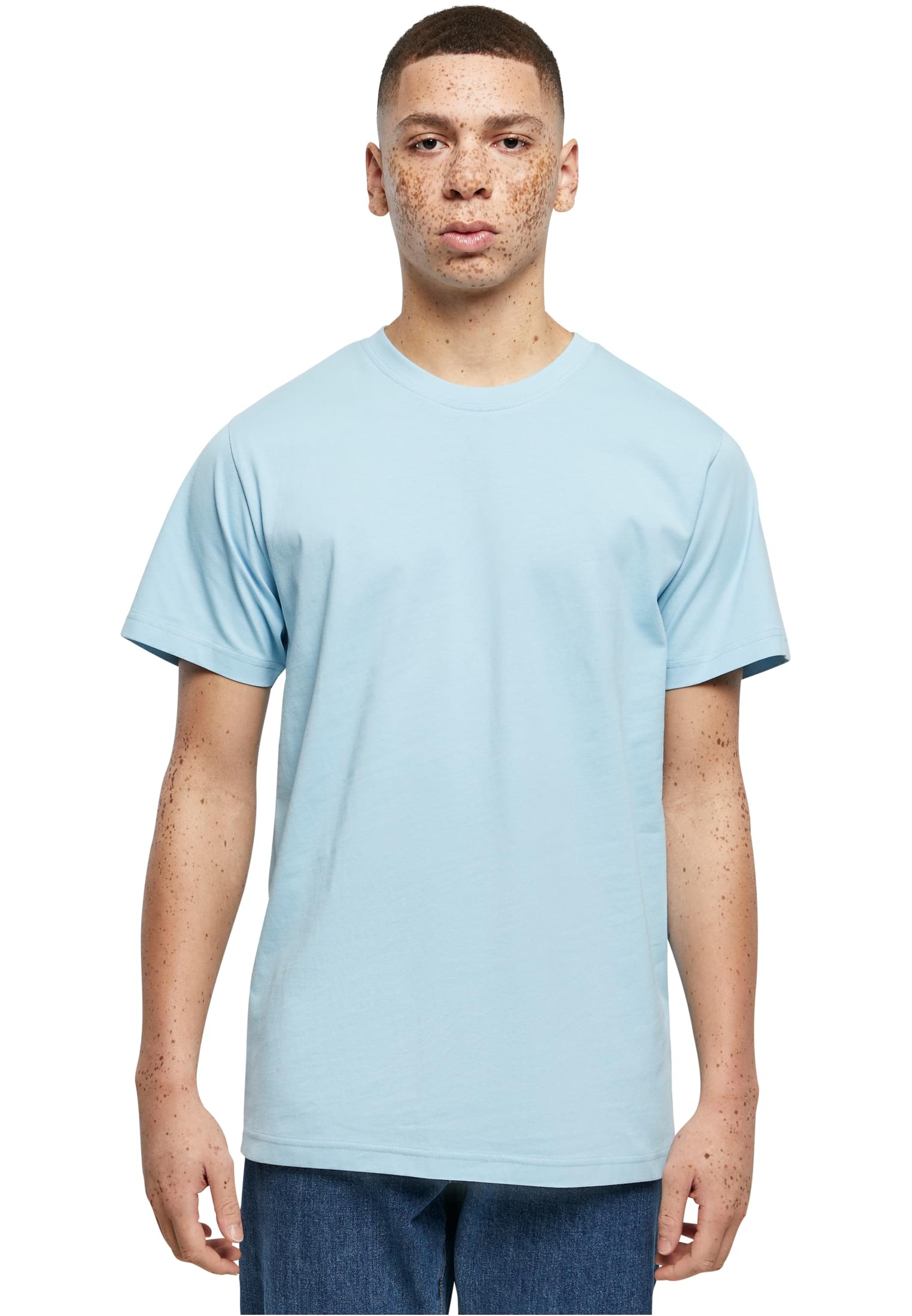 T-Shirt με Στρογγυλή Λαιμόκοψη BY004 Build Your Brand (BYB) heavenblue
