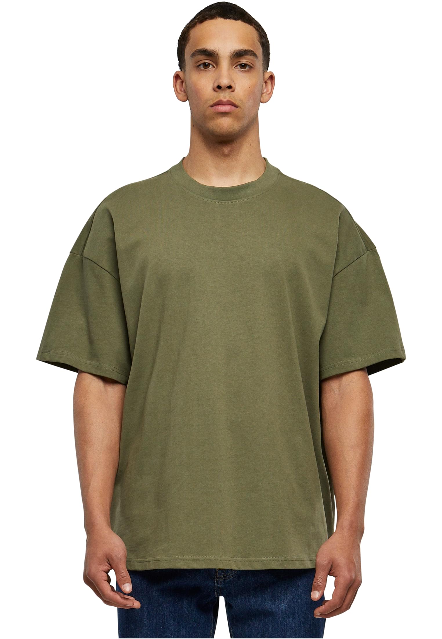 Ανδρικό Μπλουζάκι T-Shirt BY163 Build Your Brand Ultra Heavy Cotton Box Tee Olive