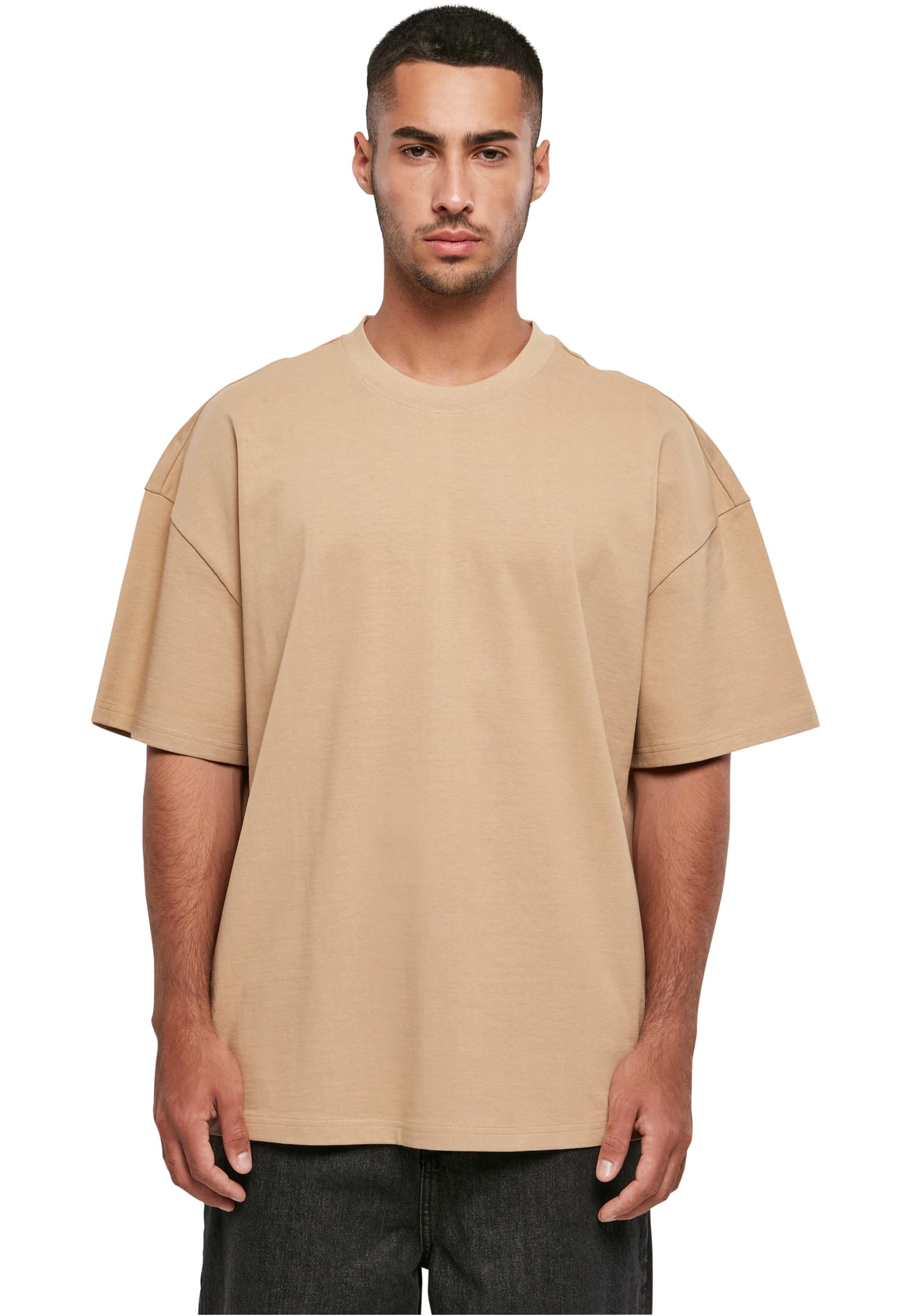 Ανδρικό Μπλουζάκι T-Shirt BY163 Build Your Brand Ultra Heavy Cotton Box Tee unionbeige