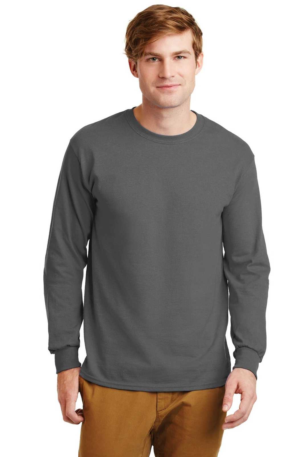 Μακρυμάνικο T-Shirt 2400 Gildan Ultra Cotton Charcoal