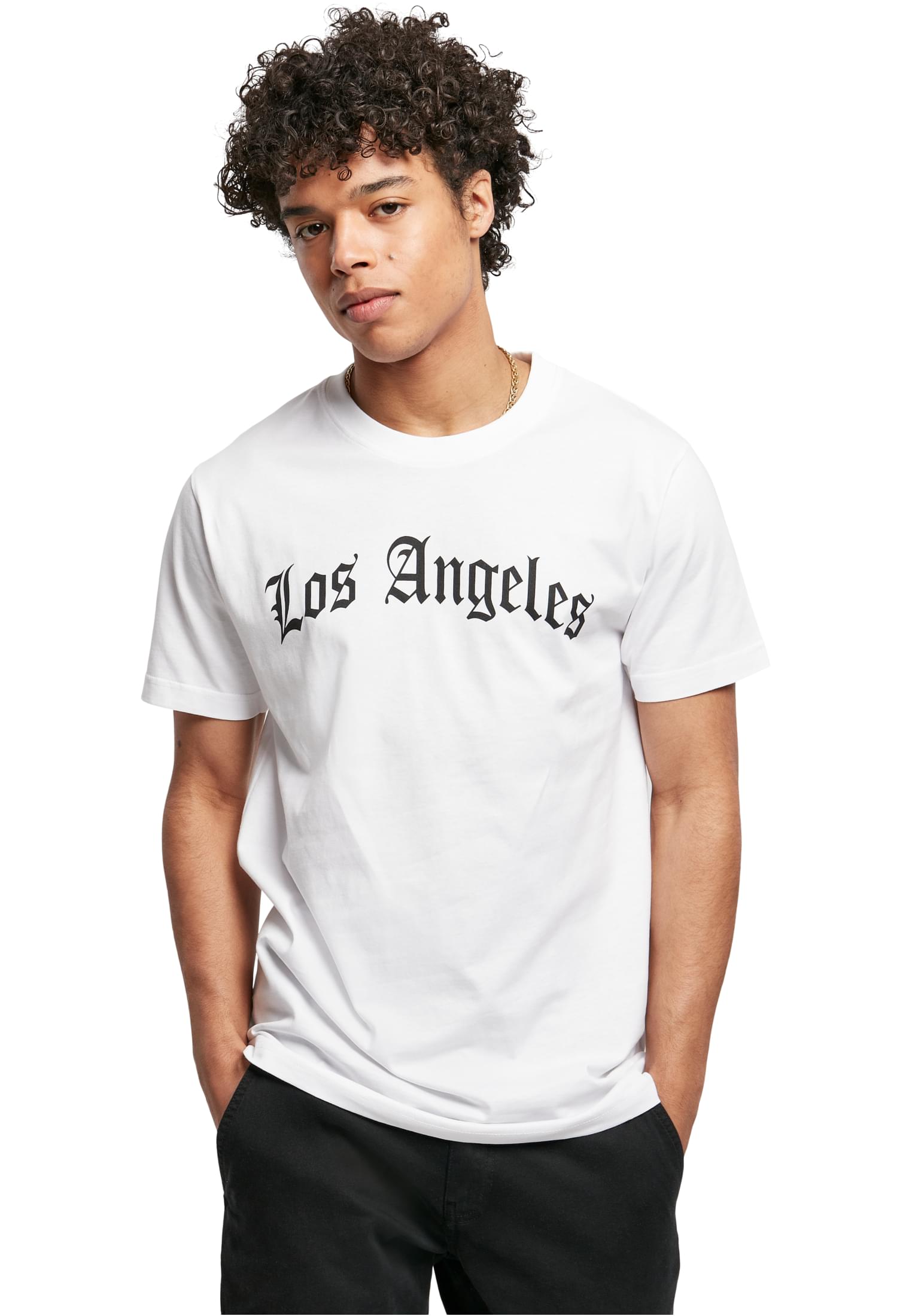 Los Angeles Wording Tee Mister Tee MT1578 White