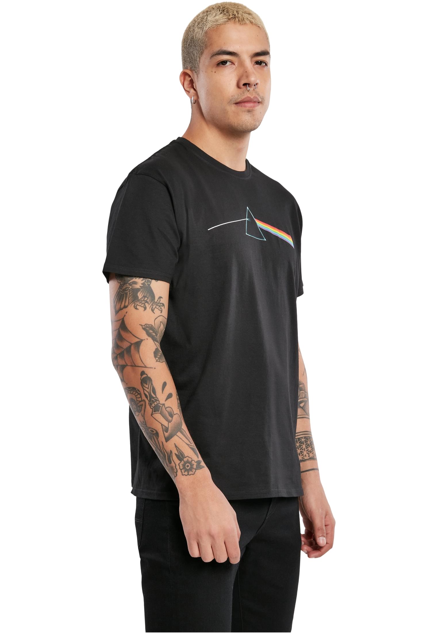 Ανδρικό T-Shirt Ροζ Floyd Dark Side of the Moon Merchcode MT453 Black