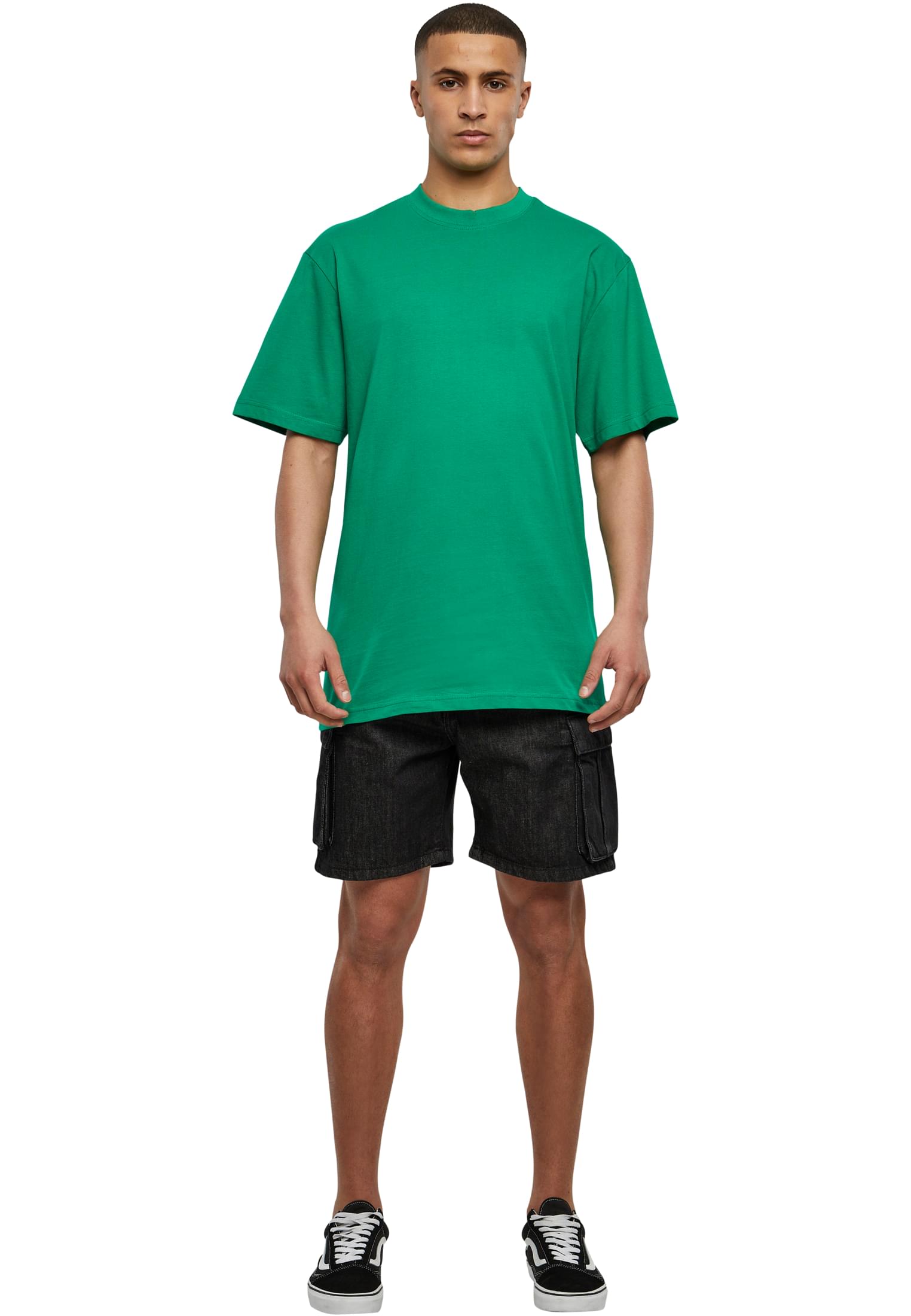 T-Shirt Tall Tee Tb006 Urban Classics C Green ανδρικά Basic T-Shirts Simple Wear Μπλουζάκια κοντομάνικα