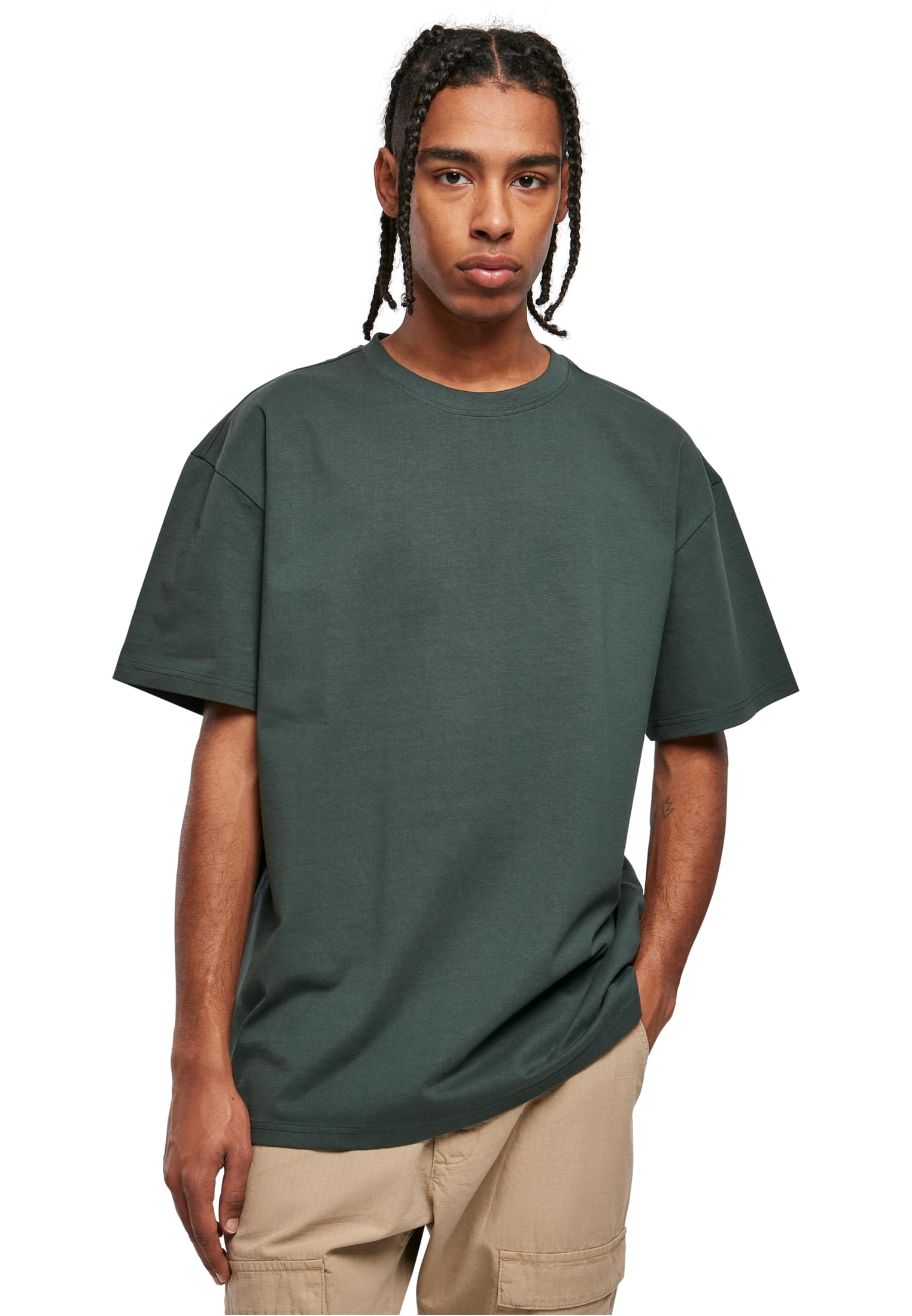 Oversized T-Shirt TB1778 Urban Classics Heavy Cotton Bottlegreen