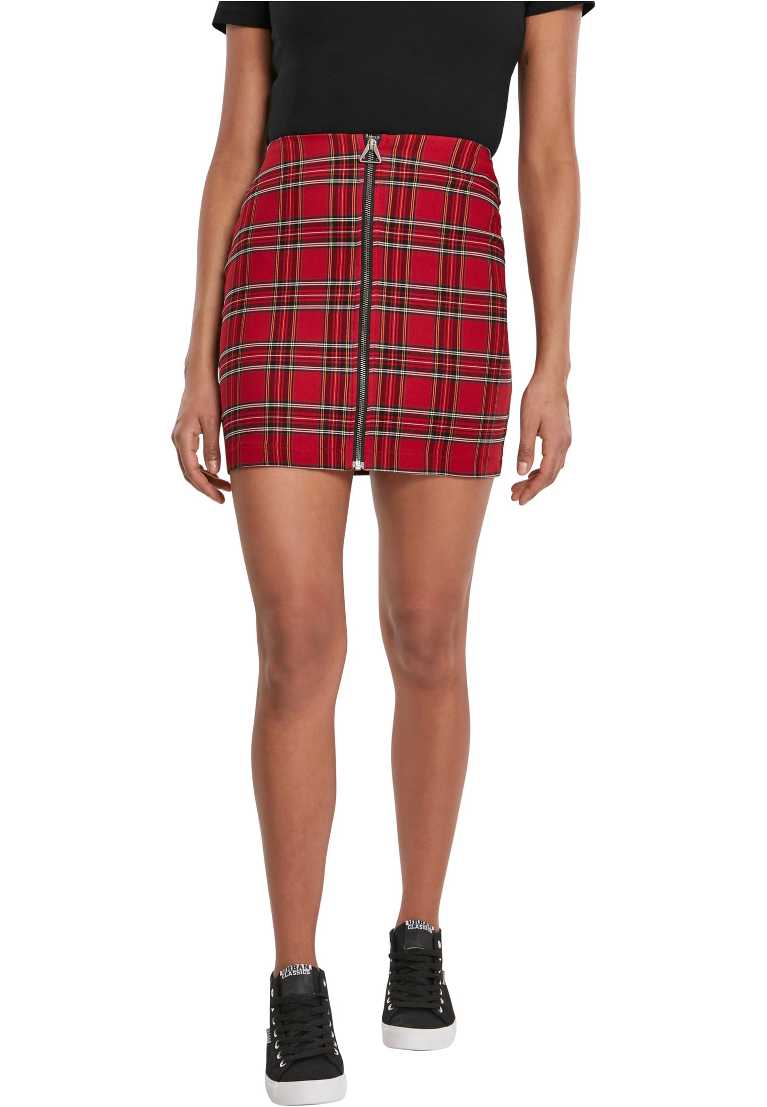 Γυναικεία φούστα Short Checker Urban Classics TB2845 Red/Black