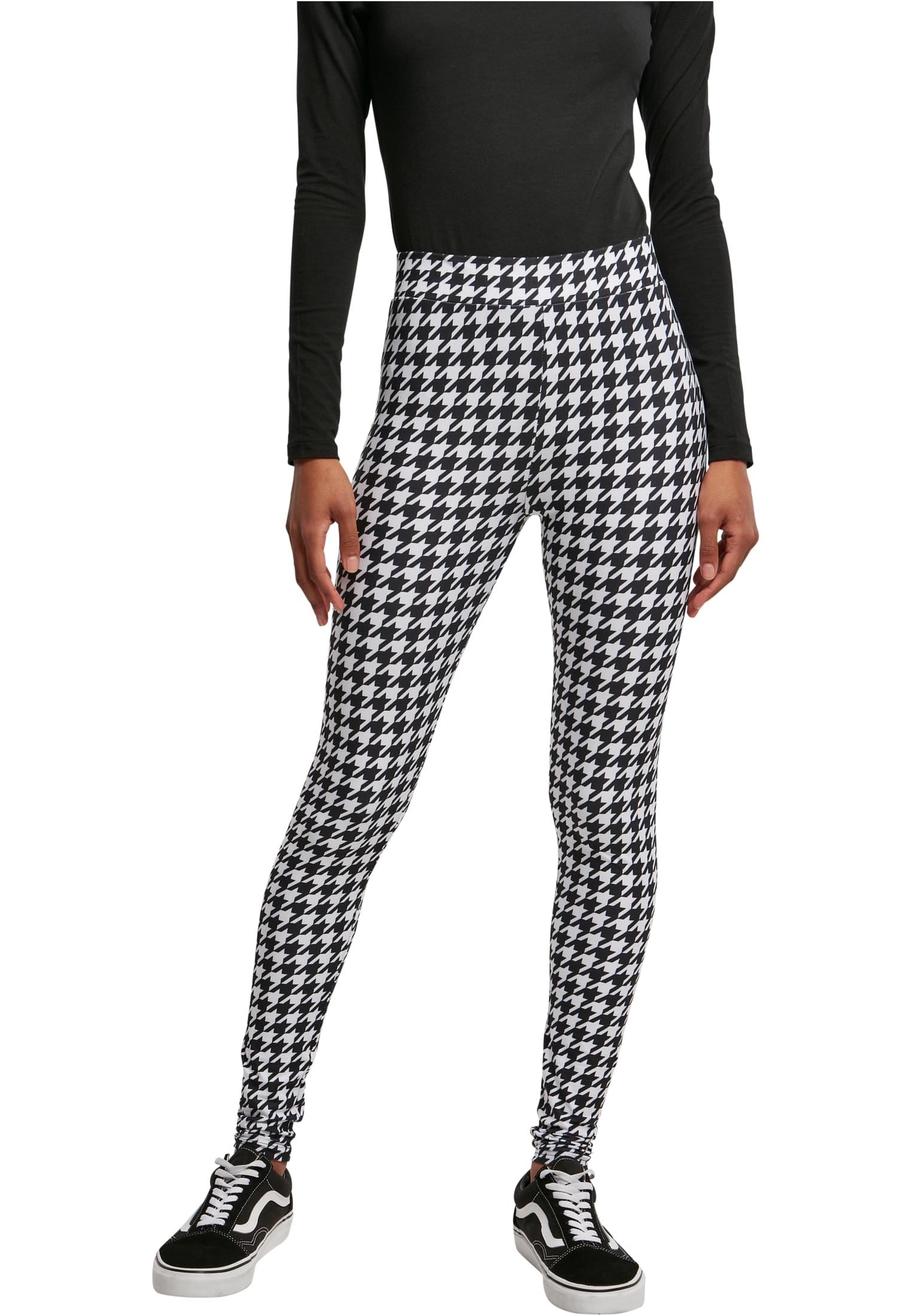 Γυναικείο Κολάν Ladies Soft AOP TB4771-04010 Urban Classics blackhoundstooth