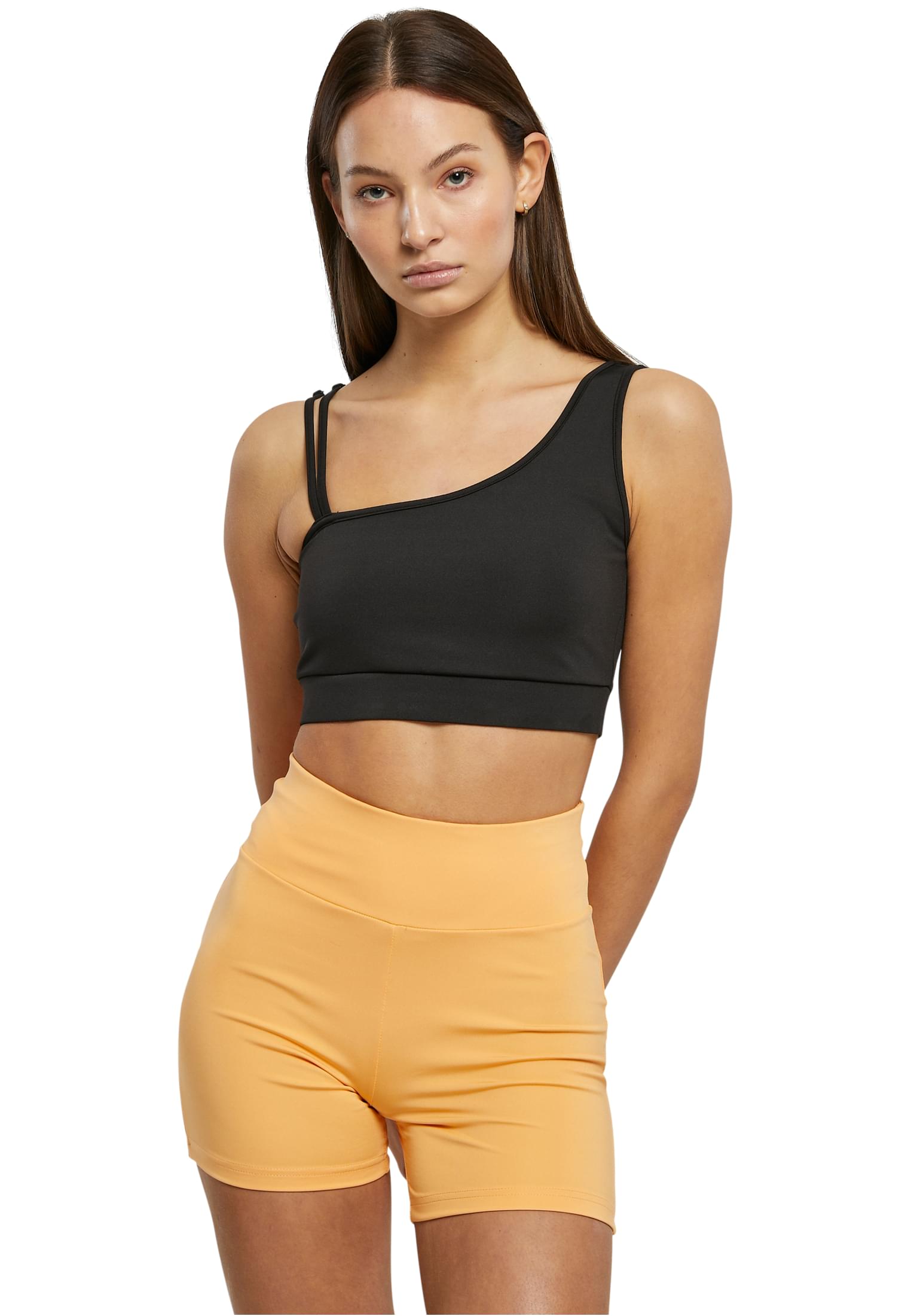 Ladies Recycled Asymmetrical Bra Urban Classics TB6000-00007 black