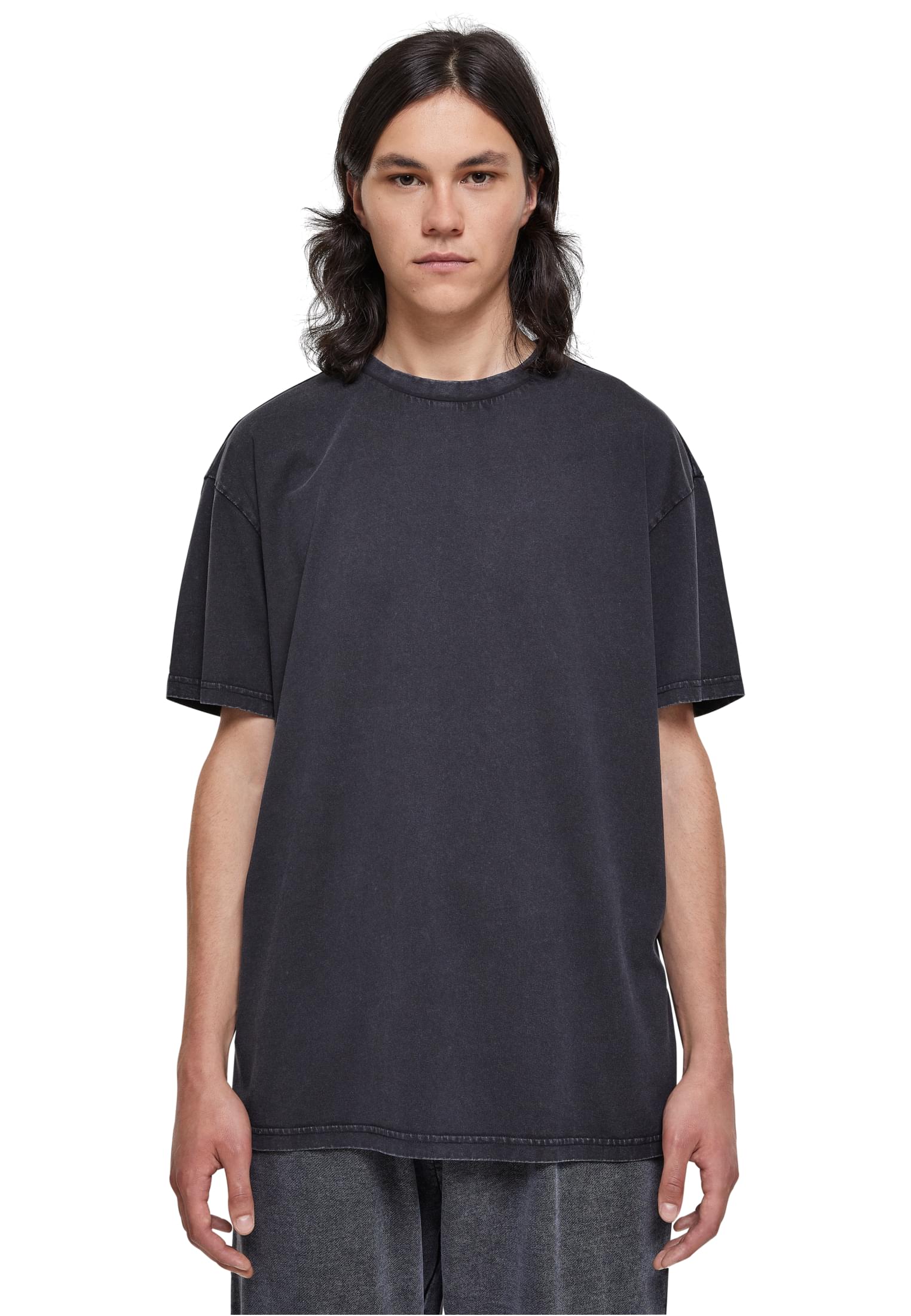 Heavy Oversized T-Shirt Acid Wash Tee Urban Classics TB6221 Black