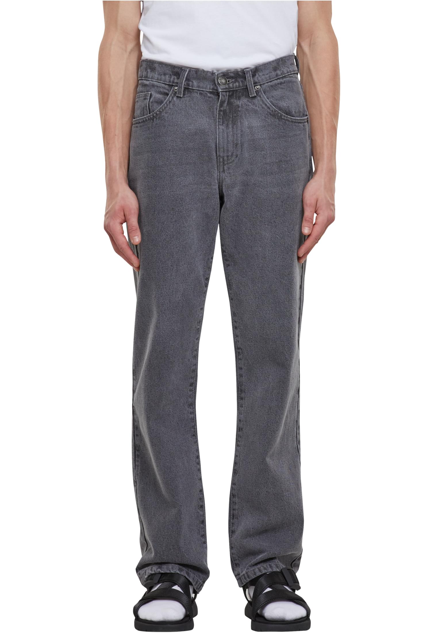 Ανδρικό Τζιν Heavy Ounce Straight Fit TB6396 Urban Classics New Grey Washed