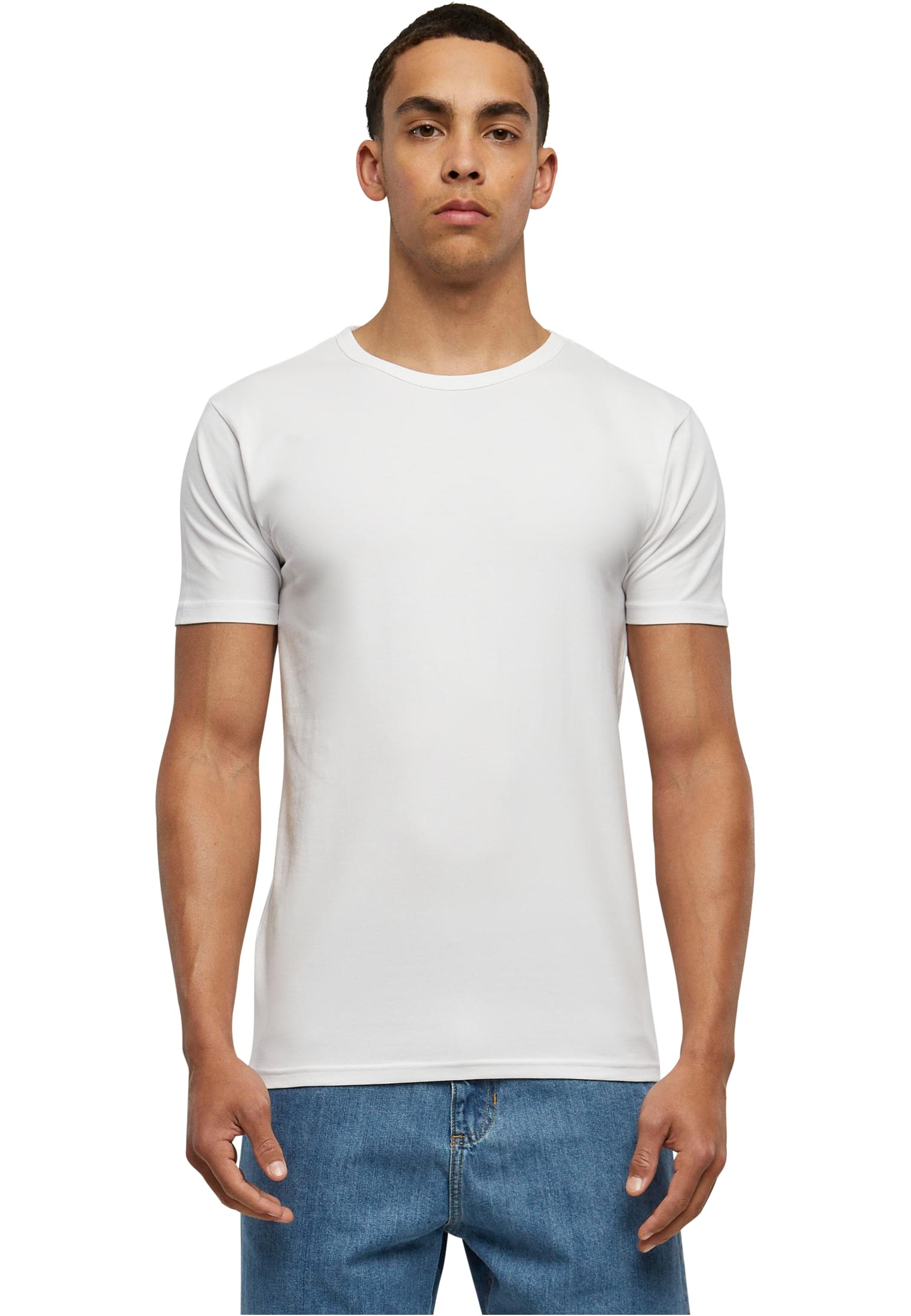 Ανδρικό T-Shirt TB814 Urban Classics Fitted Stretch White