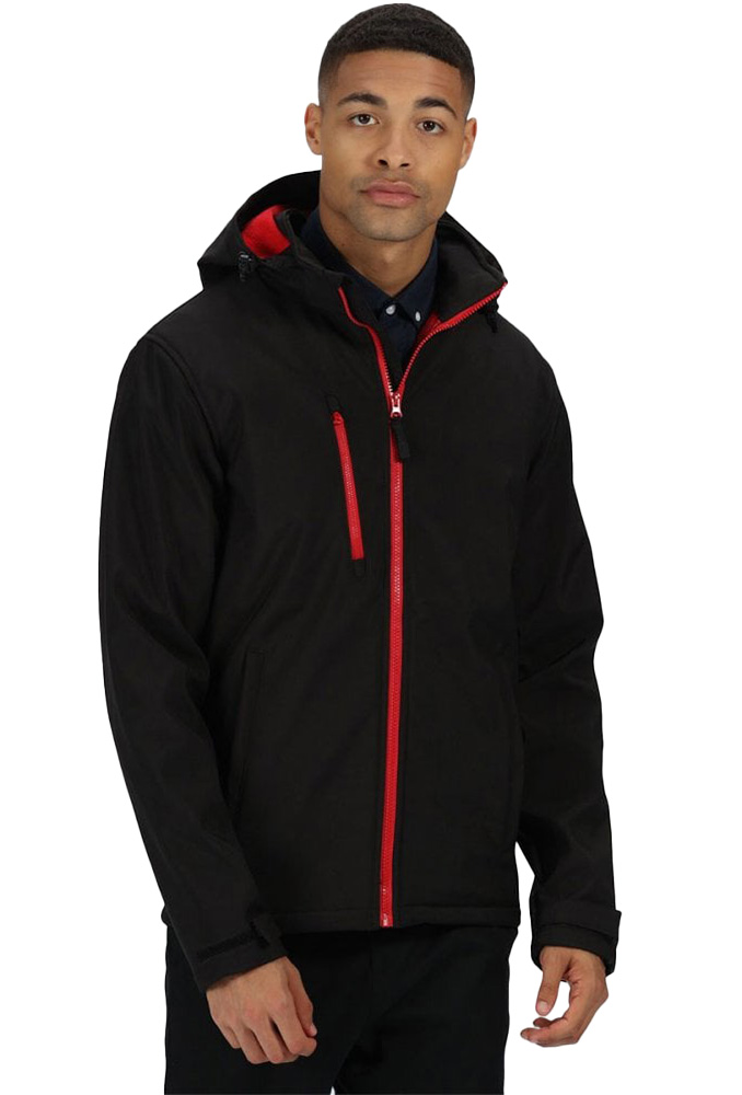 Ανδρικό Τζάκετ TRA701 Regatta Venturer Softshell XPT Black/Red