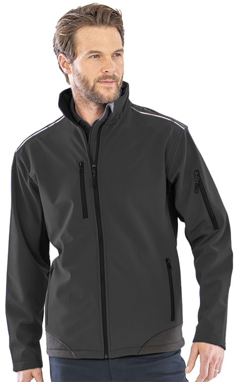 Μπουφάν Ripsoft Softshell R124X Result Black/Black