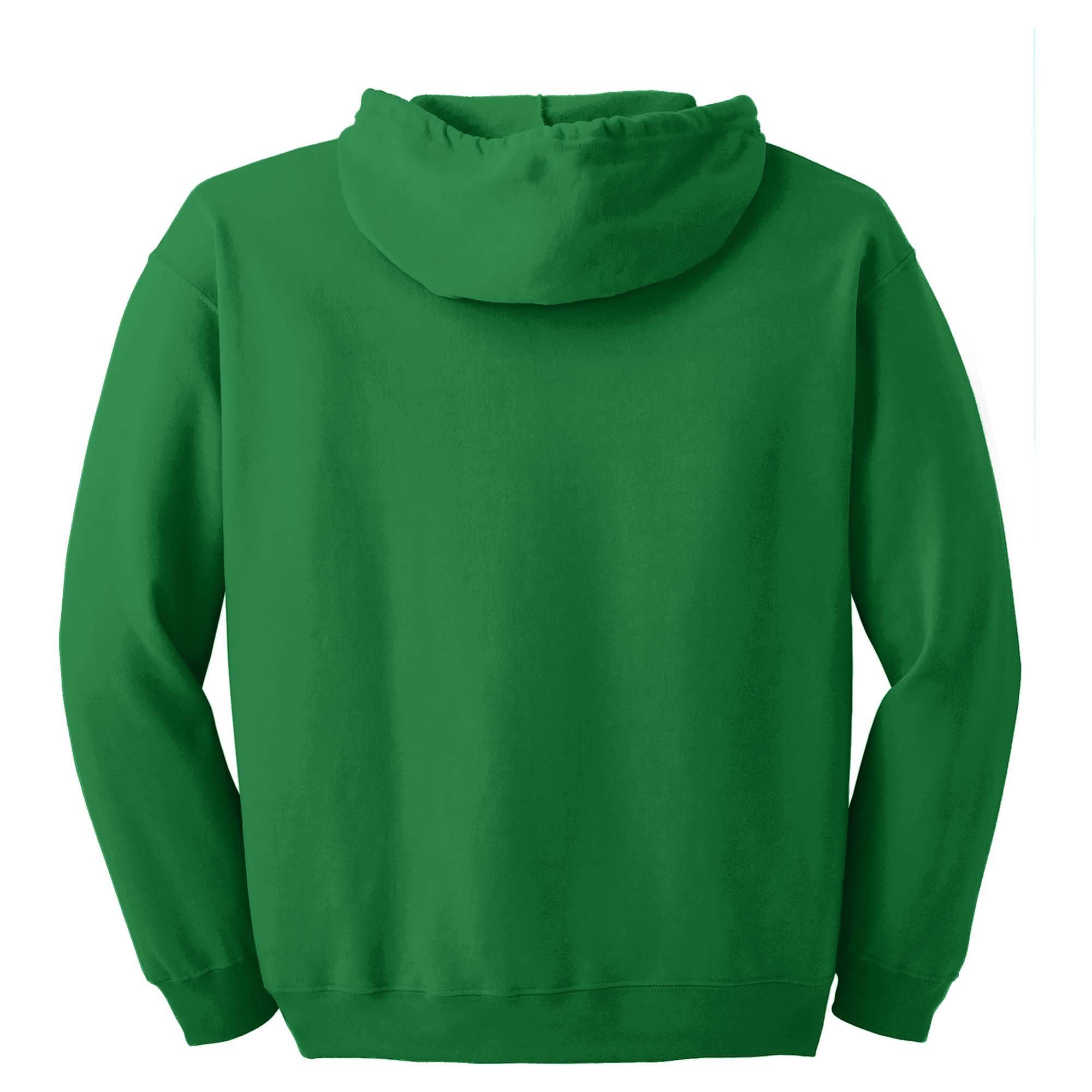 Φούτερ Ζακέτα με Κουκούλα 18600 Gildan Heavy Blend Zip Hoodie Irish Green ανδρικά Simple Wear