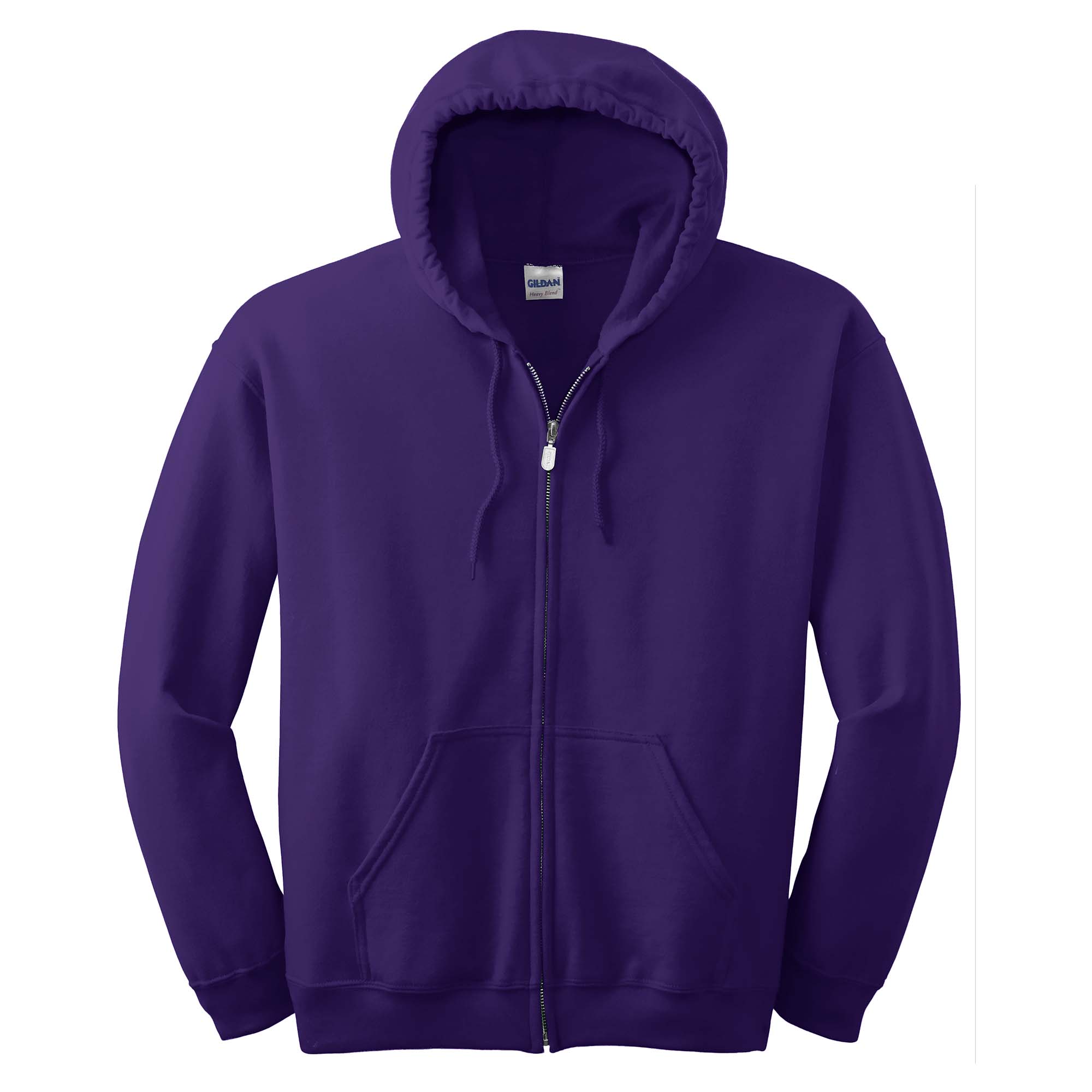 Φούτερ Ζακέτα με Κουκούλα 18600 Gildan Heavy Blend Zip Hoodie Purple ανδρικά Simple Wear