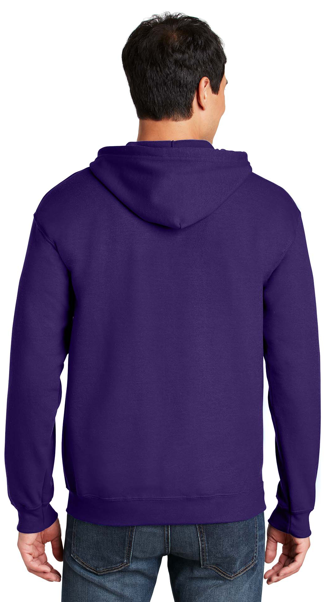 Φούτερ Ζακέτα με Κουκούλα 18600 Gildan Heavy Blend Zip Hoodie Purple ανδρικά Simple Wear