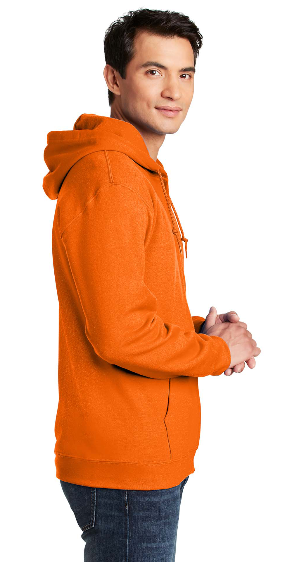 Φούτερ Ζακέτα με Κουκούλα 18600 Gildan Heavy Blend Zip Hoodie Safety Orange ανδρικά Simple Wear