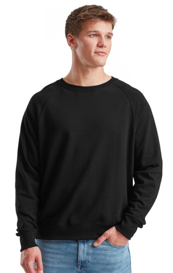 Φούτερ Raglan 62-138-0 Fruit of the Loom Lightweight Black