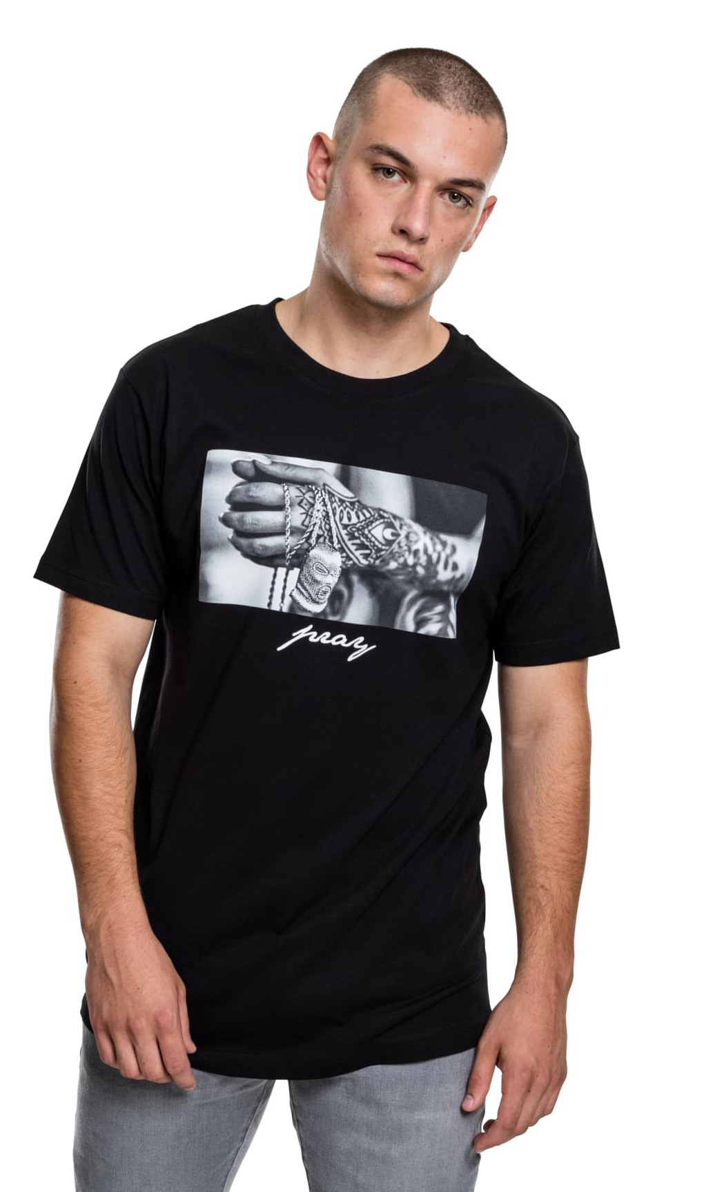 Ανδρικό T-Shirt Pray 2.0 Mister MT471 Black
