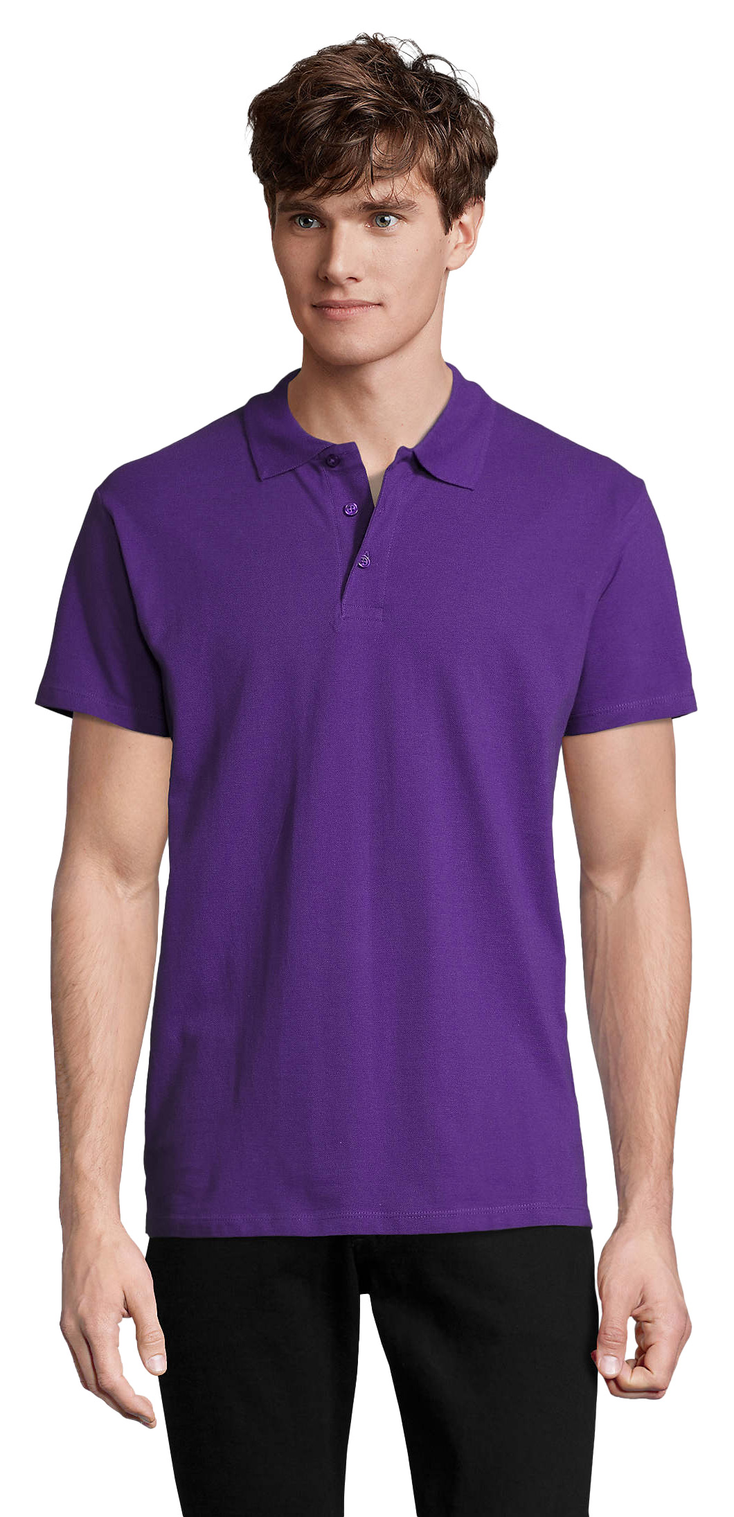 Ανδρικό Polo Πικέ 11362 SOL'S Spring II Dark Purple