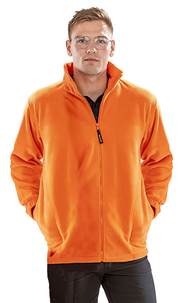 Ζακέτα Fleece Full Zip Active R036X Result Πορτοκαλί