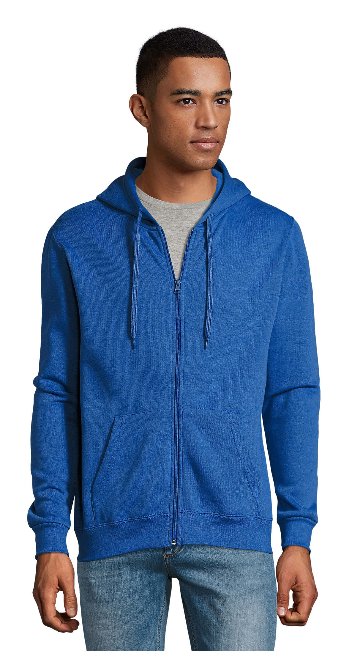 Ζακέτα Φούτερ με Κουκούλα Zip Hoodie 01714 SOL'S Stone Royal Blue