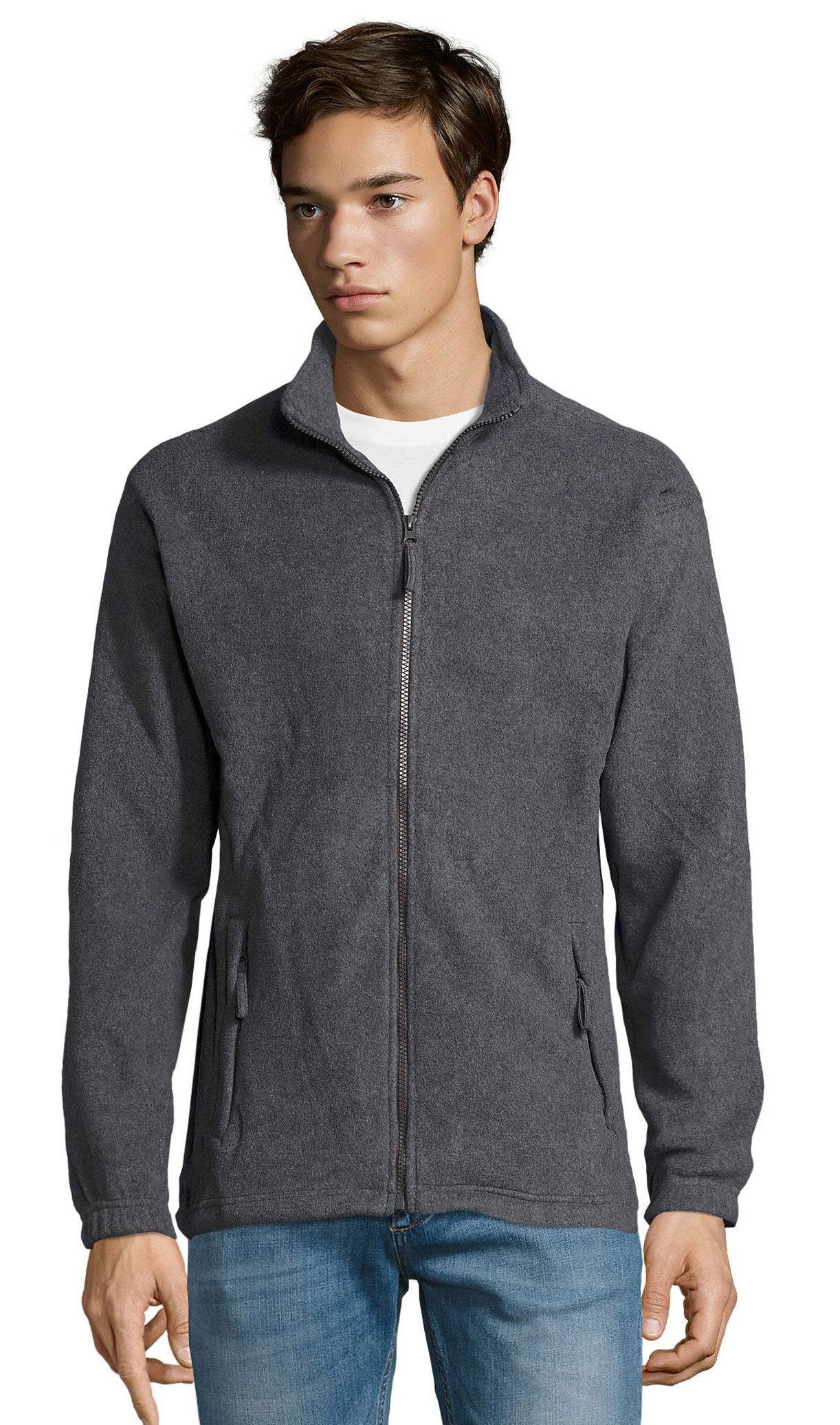 Ανδρική Ζακέτα Fleece 55000 SOL'S North Grey Melange