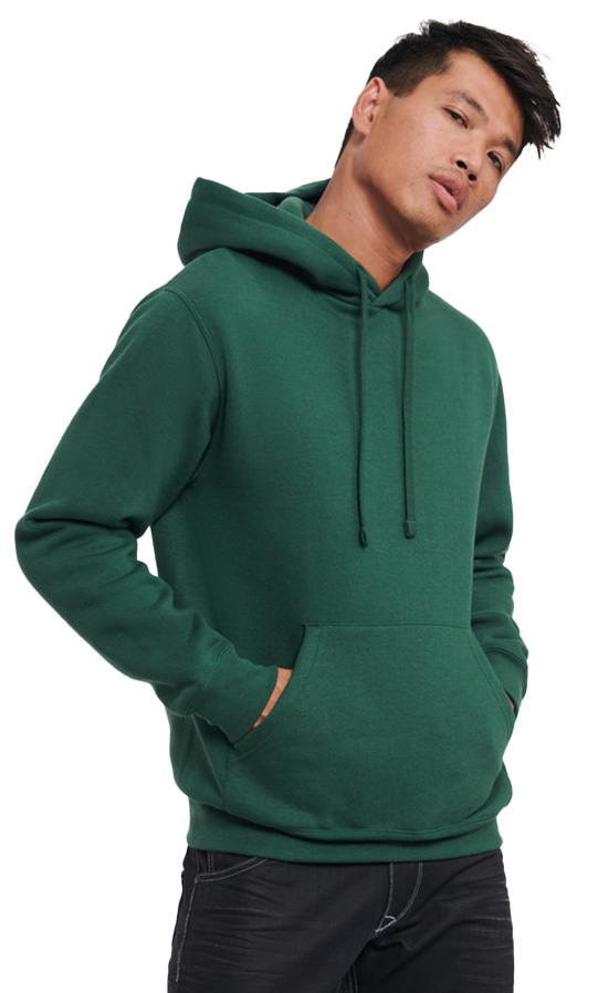 Φούτερ με Κουκούλα Russell R-575M-0 White Bottle Green