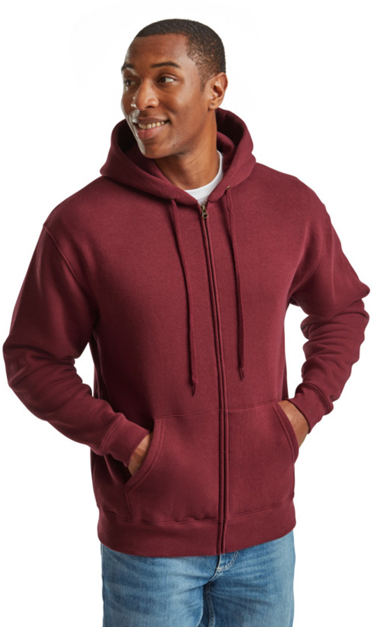 Zip Hoodie Φούτερ 62-034-0 Fruit of the Loom Burgundy