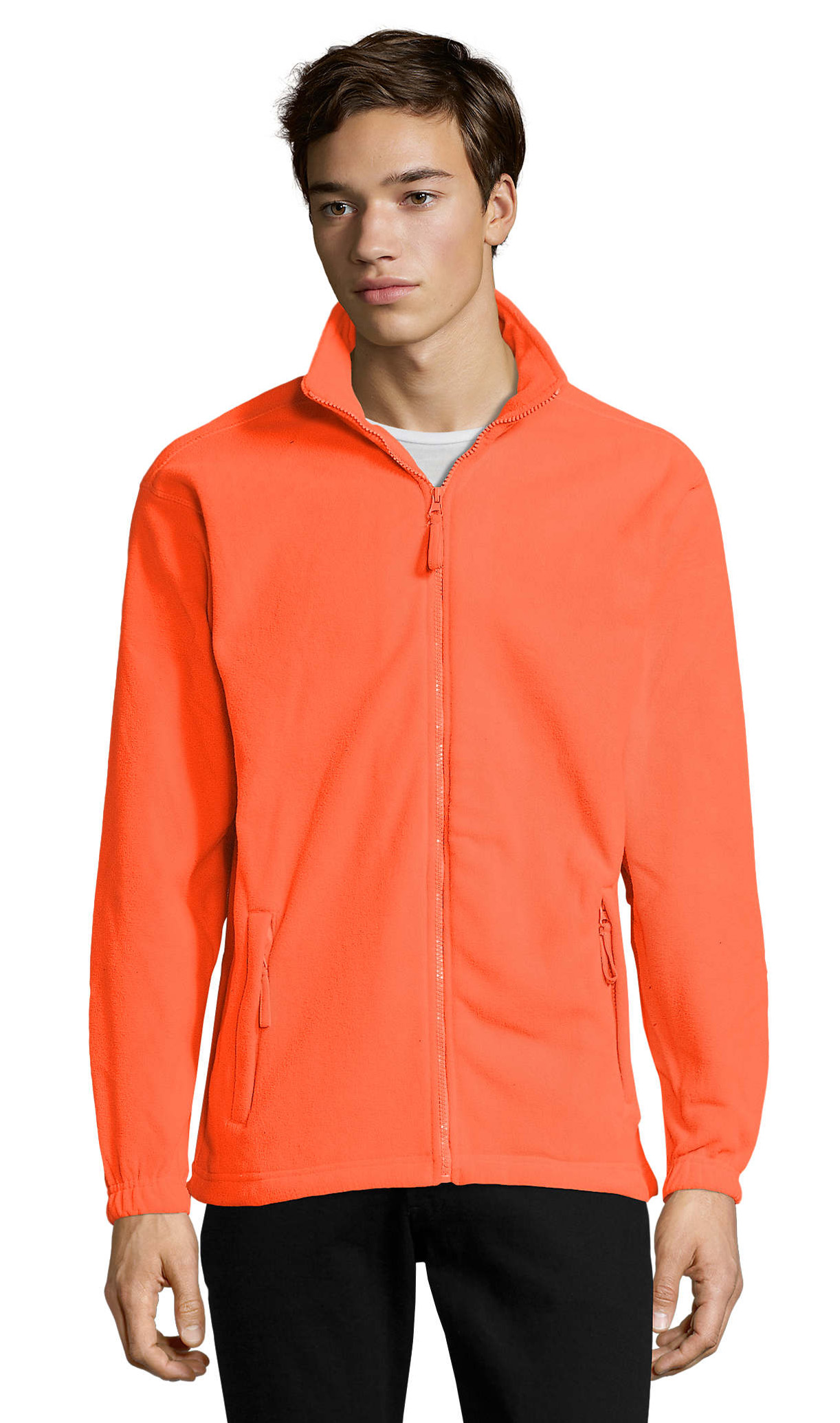 Ανδρική Ζακέτα Fleece 55000 SOL'S North Neon Πορτοκαλί