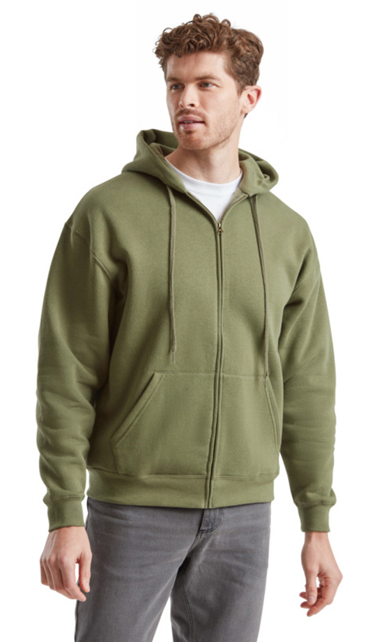 Zip Hoodie Φούτερ 62-034-0 Fruit of the Loom Classic Olive