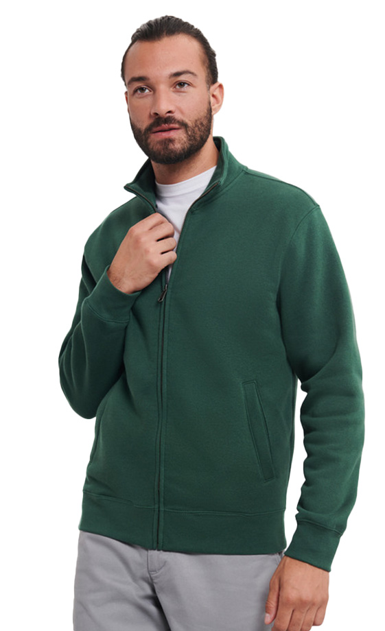 Φούτερ με Φερμουάρ R-267M-0 Russell Authentic Bottle Green