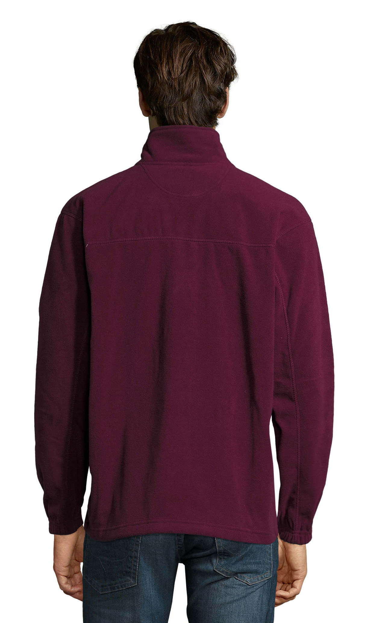 Ανδρική Ζακέτα Fleece North 55000 Sol&Apos S Burgundy ανδρικά Μπουφάν Simple Wear