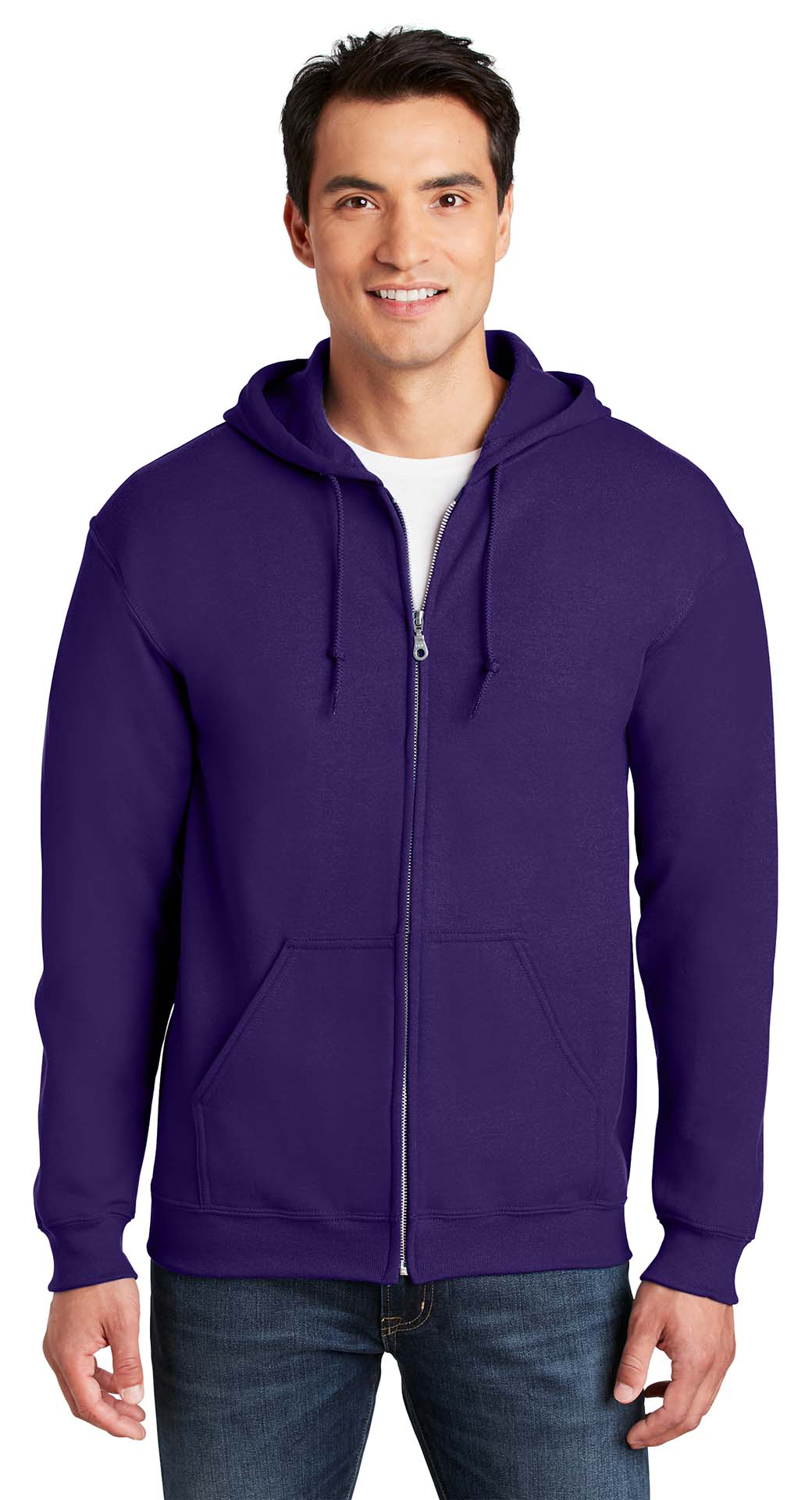 Φούτερ Ζακέτα με Κουκούλα 18600 Gildan Heavy Blend Zip Hoodie Purple