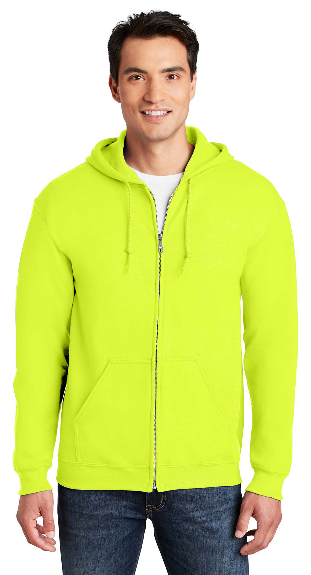 Φούτερ Ζακέτα με Κουκούλα 18600 Gildan Heavy Blend Zip Hoodie Safety Green