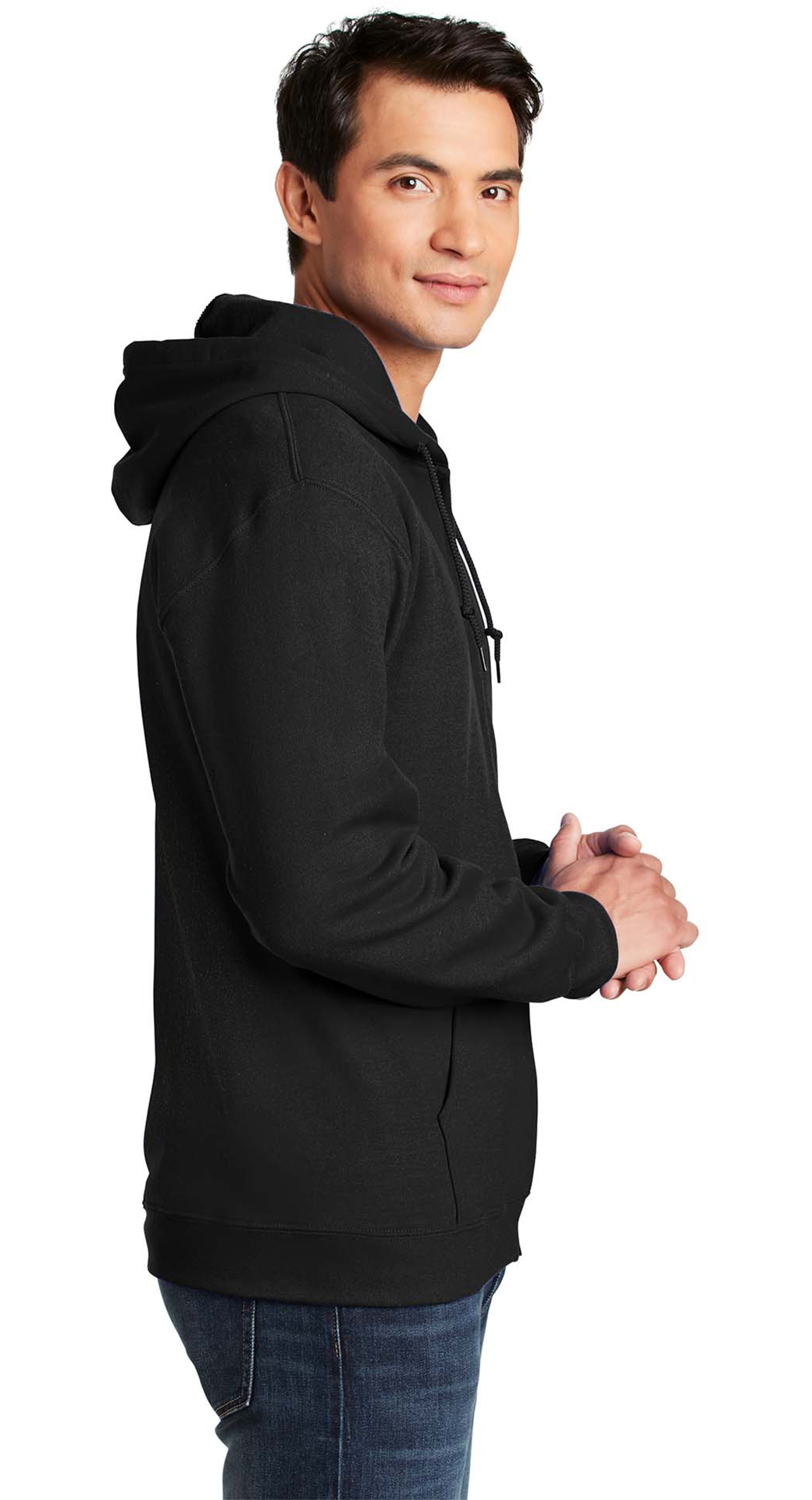 Φούτερ Ζακέτα με Κουκούλα 18600 Gildan Heavy Blend Zip Hoodie Black ανδρικά Simple Wear