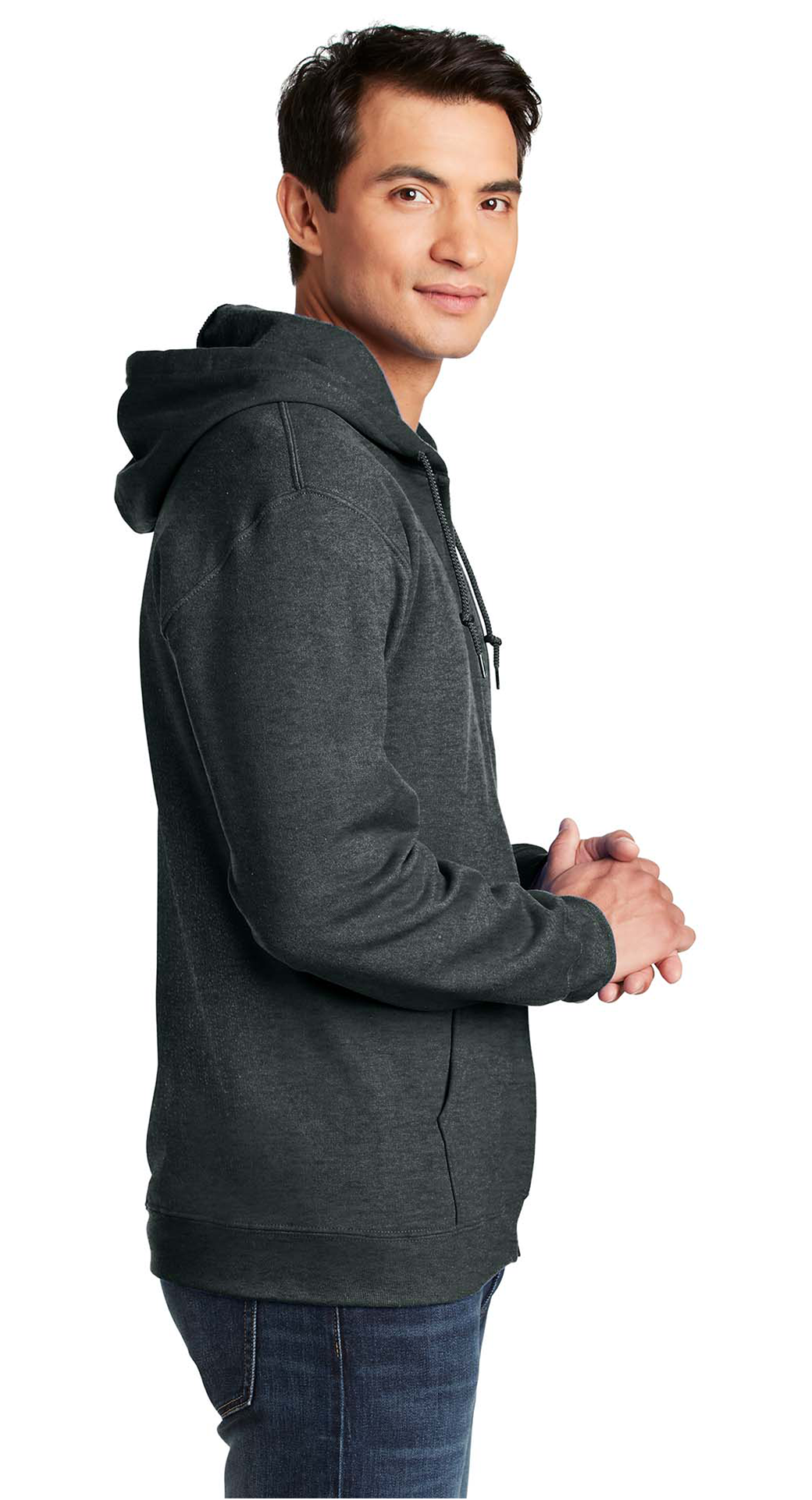Φούτερ με Κουκούλα Και Φερμουάρ 18600 Gildan Heavyweight Full Zip Hooded Sweat Dark Heather ανδρικά Simple Wear