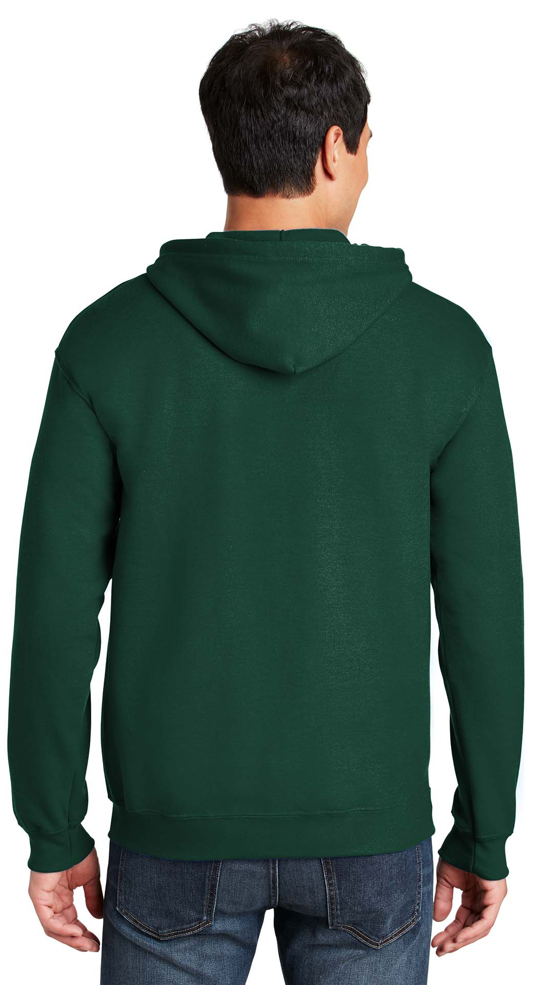 Φούτερ Ζακέτα με Κουκούλα 18600 Gildan Heavy Blend Zip Hoodie Forest Green ανδρικά Simple Wear