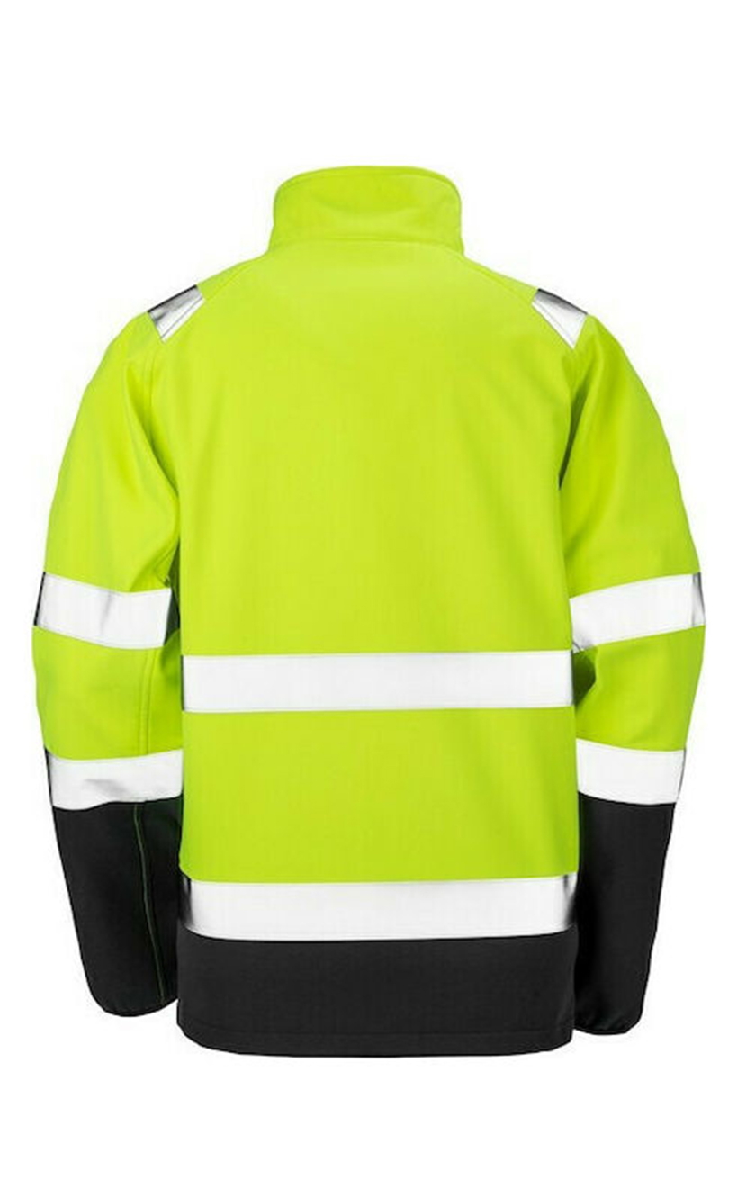 Ανδρικό Μπουφάν Softshell R450X Result Fluorescent Yellow Black ανδρικά Simple Wear