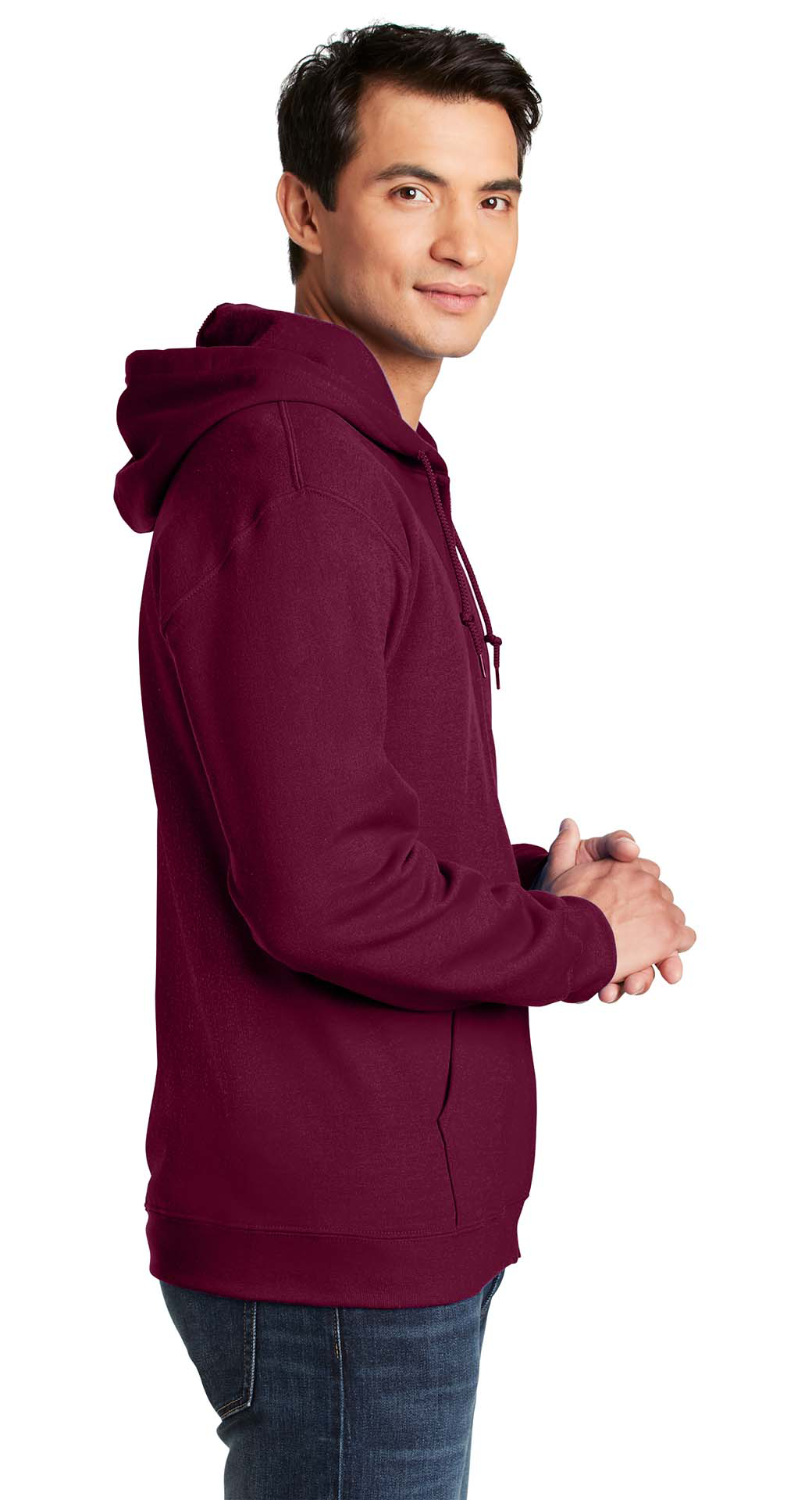 Φούτερ Ζακέτα με Κουκούλα 18600 Gildan Heavy Blend Zip Hoodie Maroon ανδρικά Simple Wear