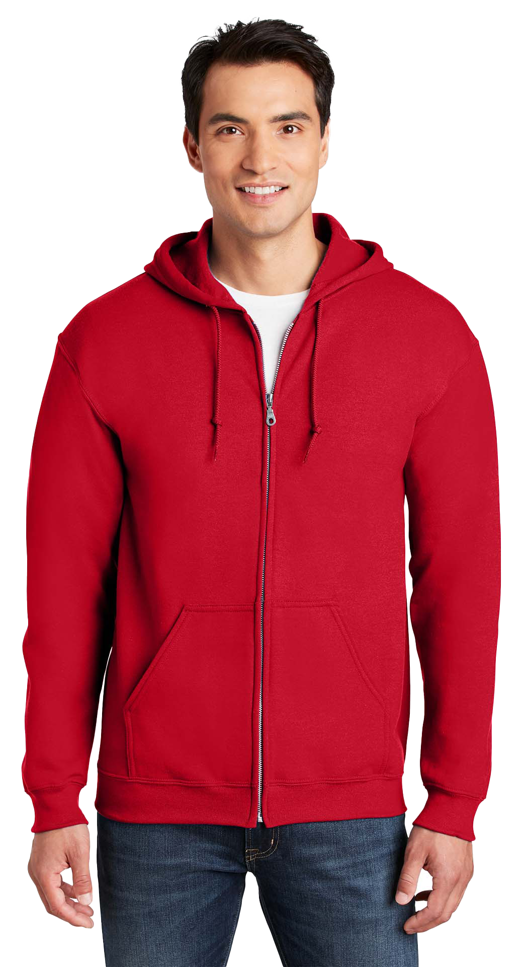Φούτερ Ζακέτα με Κουκούλα 18600 Gildan Heavy Blend Zip Hoodie Red