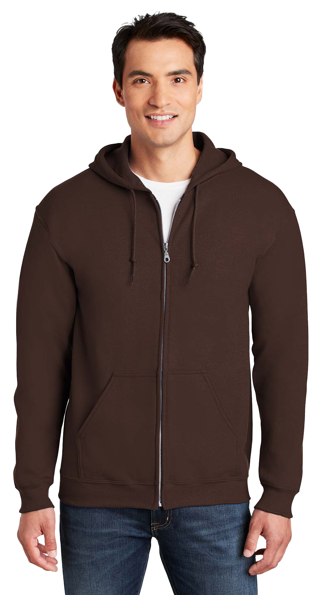 Φούτερ Ζακέτα με Κουκούλα 18600 Gildan Heavy Blend Zip Hoodie Dark Chocolate