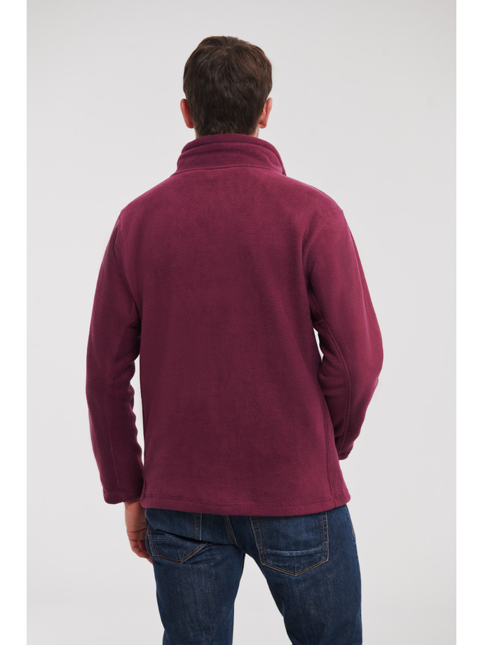 Ανδρική Ζακέτα Fleece R-870M-0 Russell Outdoor Burgundy ανδρικά Μπουφάν Simple Wear