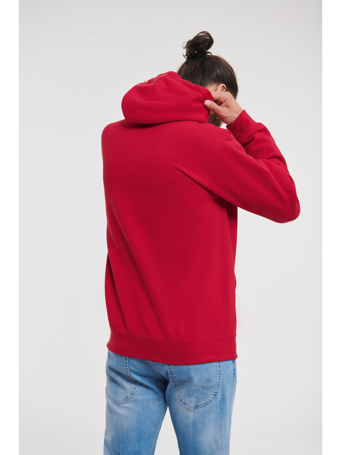 Φούτερ με Κουκούλα Russell R-575M-0 White Classic Red ανδρικά Simple Wear