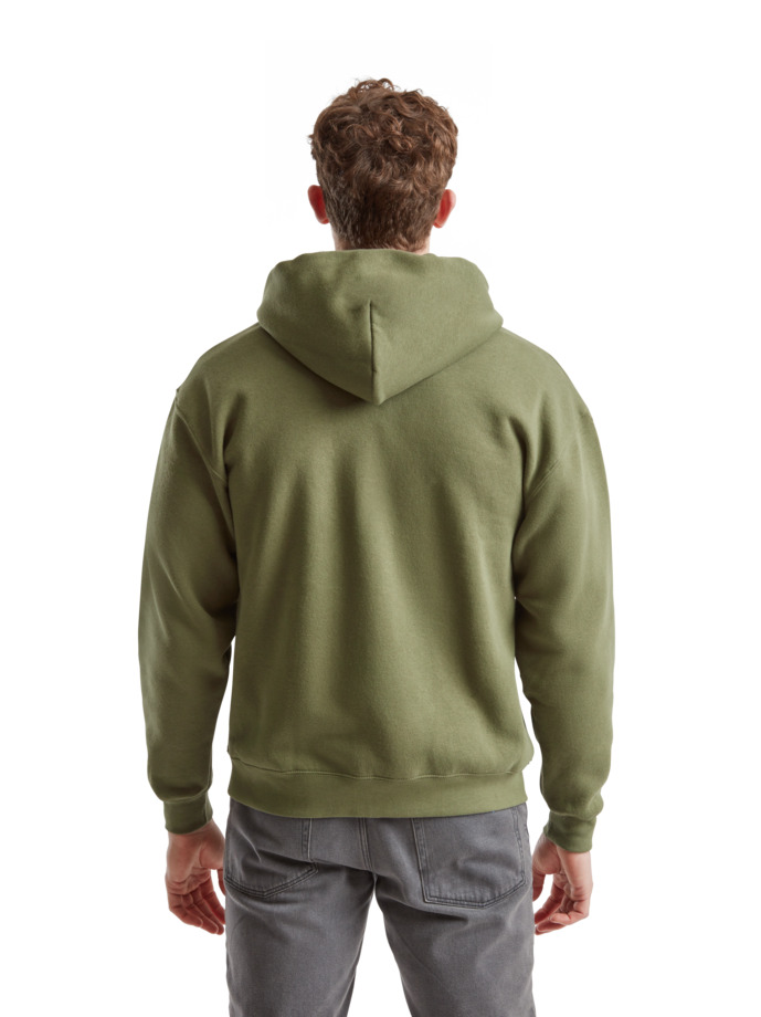 Zip Hoodie Φούτερ 62-034-0 Fruit Of The Loom Classic Olive ανδρικά Simple Wear