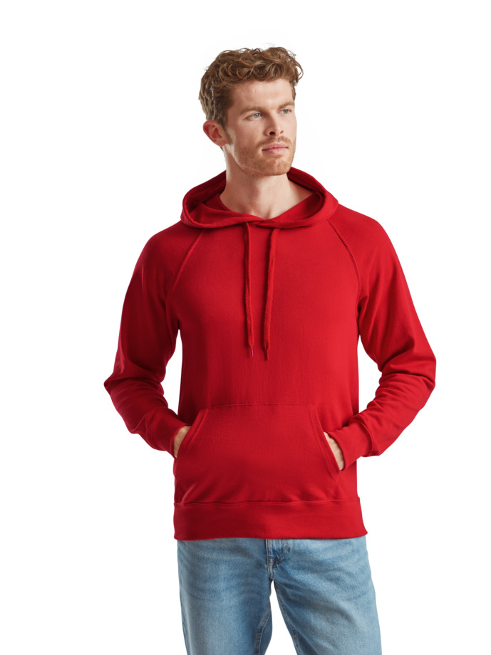 Φούτερ Hoodie 62-140-0 Fruit Of The Loom Lightweight Red ανδρικά Simple Wear