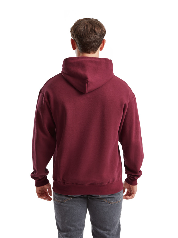 Φούτερ Hoodie 62-208-0 Fruit Of The Loom Burgundy ανδρικά Simple Wear